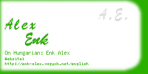 alex enk business card